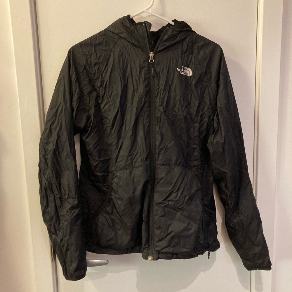 North face fleece lined hooded jacket